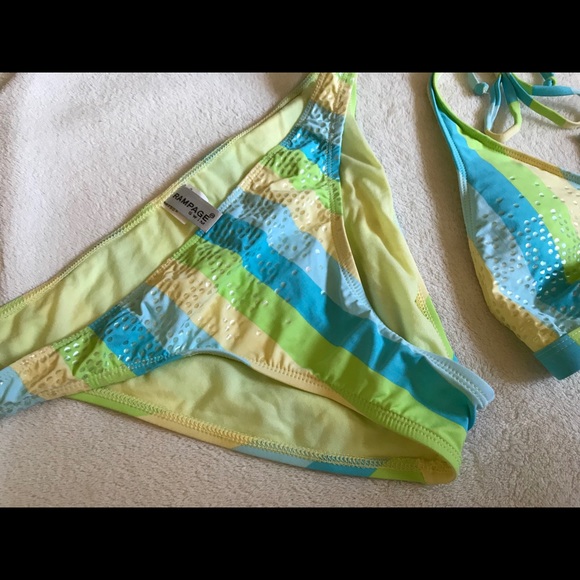 Striped Bikini by Rampage - Picture 3 of 6